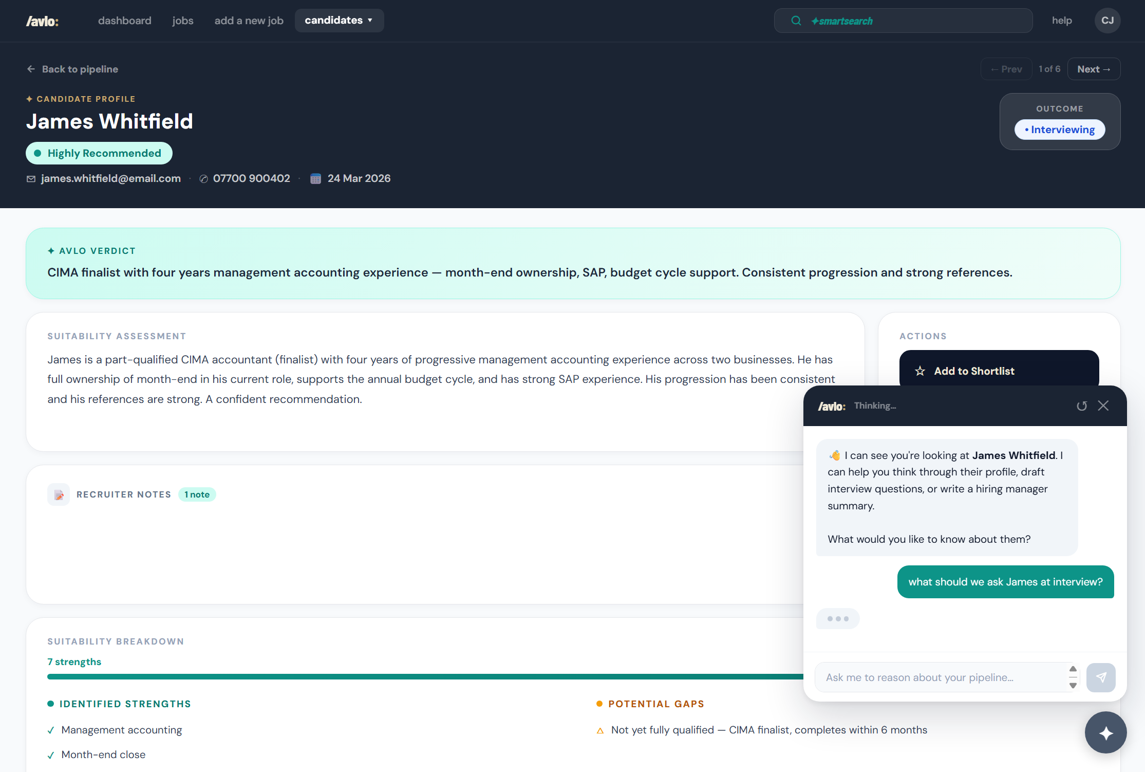 Avlo with AI chatbot open